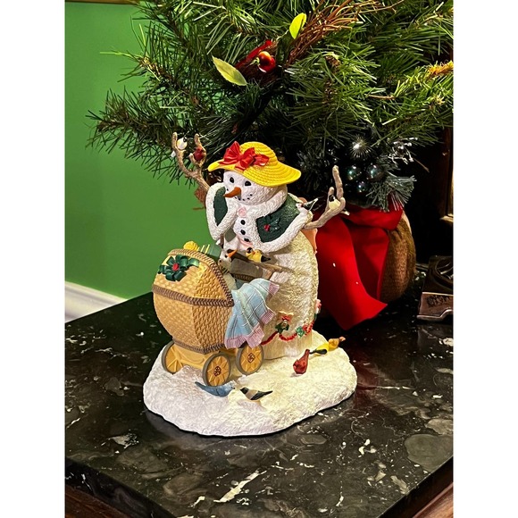 Lenox Snowman Mom and Baby A Stroll with Friends from Lynn Bywaters